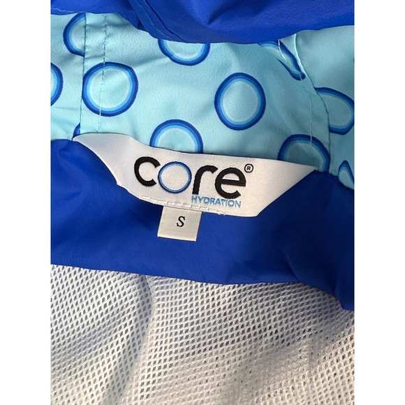 Core Hydration Blue Colorblock Hooded Windbreaker Jacket Size S - Picture 2 of 10